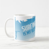 Das Surfen ist meine Religion Kaffeetasse (Links)