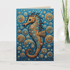 Das surreale Seepferd Karte