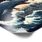 Das Sushi-Hai-Monster attackiert die Stadt Fotodruck (Ecke)