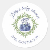 Das süße Baby ist unterwegs Babyduschkleber Runder Aufkleber (Vorderseite)