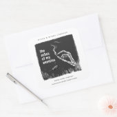 Das süße Halloween-Label der Feinde Quadratischer Aufkleber (Umschlag)