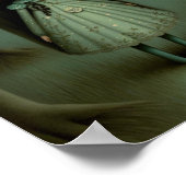 Das süße Mädchen und der Mond im Wald Poster (Ecke)