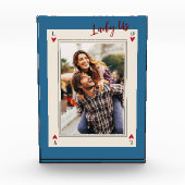 Das süße romantische Retro-Valentinin-Foto Fotoblock (Vorderseite)