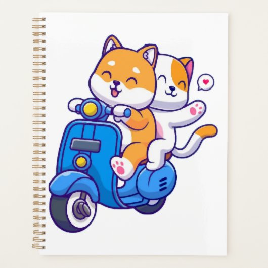 Das süße Shiba-Paar Planer (Vorderseite)