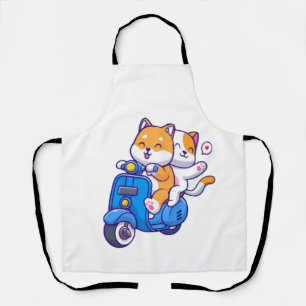 Das süße Shiba-Paar Schürze
