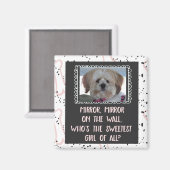 Das süßeste Mädchen im Magnet des Fotos (Vorderseite/Rückseite)