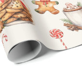 Das süßeste Weihnachtswackelpapier für das Weihnac Geschenkpapier (Rolleneckpunkt)