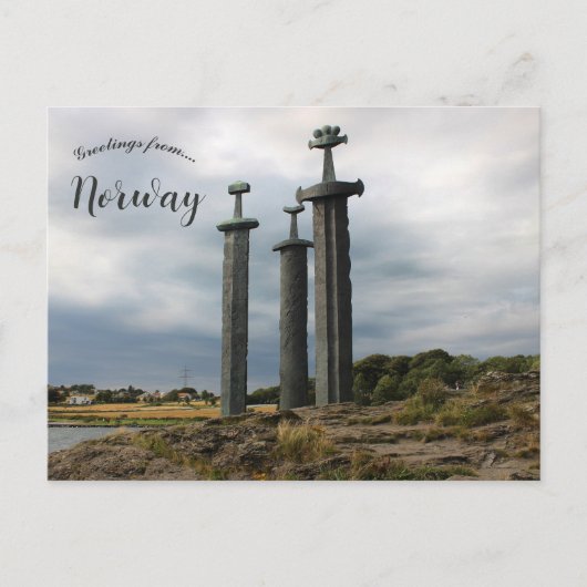 Das Sverd I Fjell Monument Norwegen Postkarte (Vorderseite)