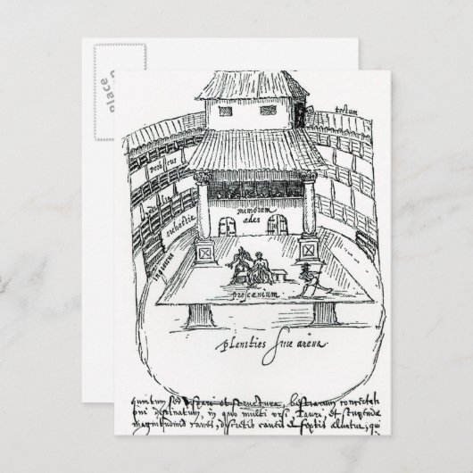 Das Swan Theater, Southwark Postkarte (Vorne/Hinten)