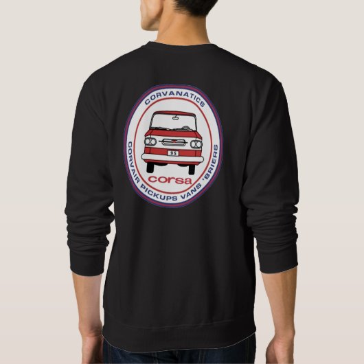 Das Sweatshirt Corvanatics Männer in den Farben (Rückseite)