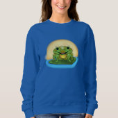 Das Sweatshirt der glücklichen Frosch-Frauen (Vorderseite)
