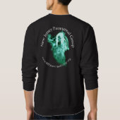 Das Sweatshirt der Männer mit Front und hinteren (Rückseite)