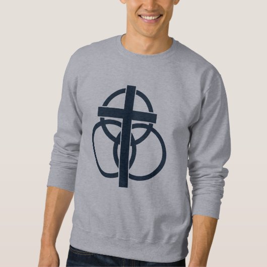 Das Sweatshirt der Männer: Modernes Logo (Vorderseite)