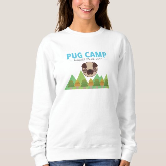 Das Sweatshirt der Mops-Lager-Frauen (Vorderseite)