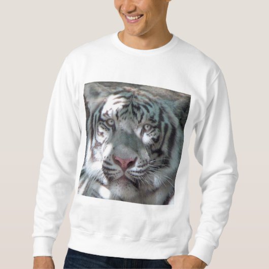 Das Sweatshirt der weißen Tiger-Männer (Vorderseite)