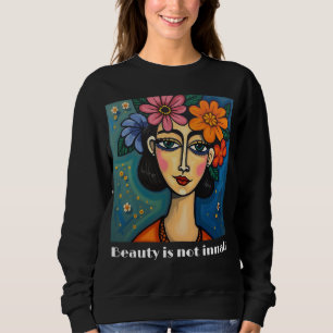 Das Sweatshirt für Frauen mit positiver Botschaft
