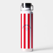 Das Swim Club Wappen Red Cabana Strip Trinkflasche (Rückseite)