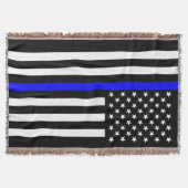 Das Symbol der amerikanischen Thin Blue Line Decke (Vorderseite)