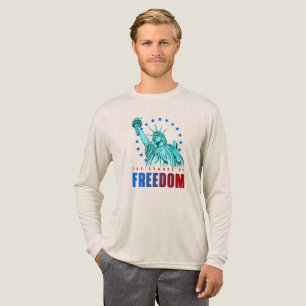 Das Symbol der Freiheit Herren Langarmshirt Tri-Blend Shirt