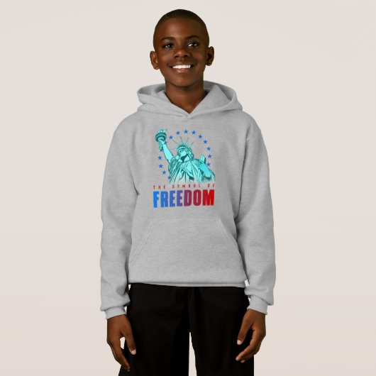 Das Symbol der Freiheit | Kids Pull-over Hoodie (Vorne ganz)