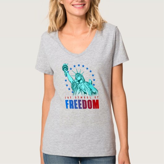Das Symbol der Freiheit | Women's V-Neck T-Shirt (Vorderseite)
