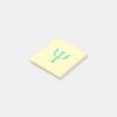Das Symbol der Psychologie nach dem Bericht Post-it Klebezettel (angewinkelt)