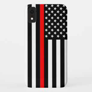 Das Symbol der roten Linie der amerikanischen Flag iPhone XR Hülle