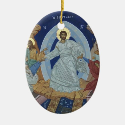 Das Symbol des Herrn Jesus Christus zur Auferstehu Keramik Ornament (Vorne)