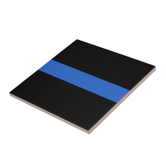 Das Symbol für die Solidarität der Polizei der "bl Fliese (Seite)