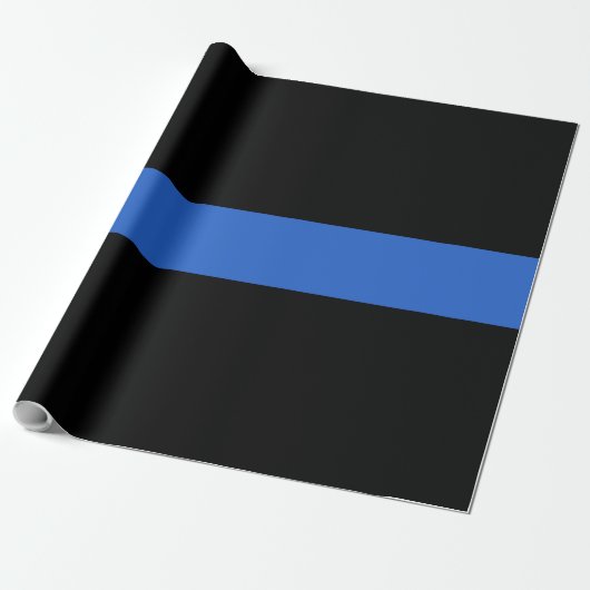 Das Symbol für die Solidarität der Polizei der "bl Geschenkpapier (Ungerollt)