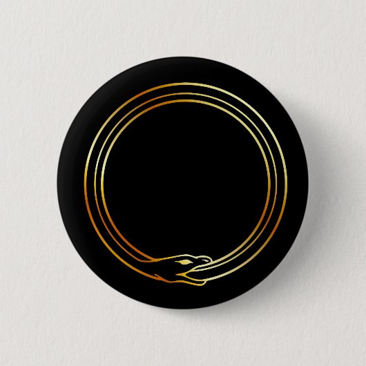 Das Symbol von Ouroboros Schlange Button (Vorderseite)