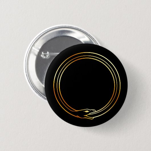 Das Symbol von Ouroboros Schlange Button (Vorne & Hinten)