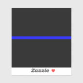 Das symbolische Thin Blue Line-Konzept Aufkleber (Blatt)