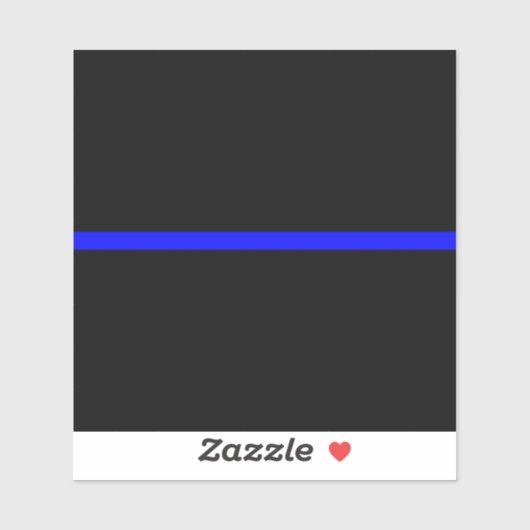 Das symbolische Thin Blue Line-Konzept Aufkleber (Blatt)