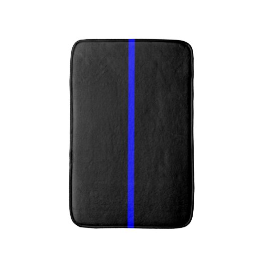 Das symbolische Thin Blue Line-Konzept Badematte (Vorderseite Vertikal)