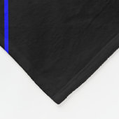 Das symbolische Thin Blue Line-Konzept Fleecedecke (Ecke)