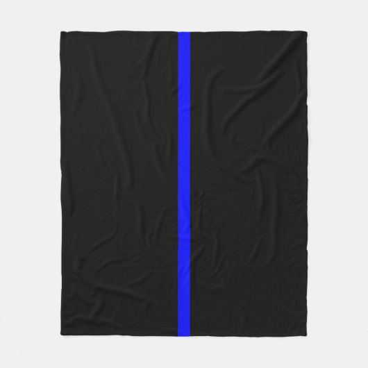 Das symbolische Thin Blue Line-Konzept Fleecedecke (Vorderseite)