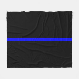 Das symbolische Thin Blue Line-Konzept Fleecedecke