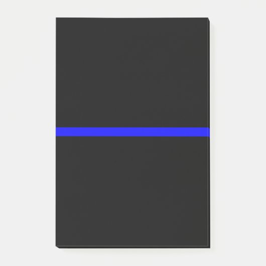 Das symbolische Thin Blue Line-Konzept Post-it Klebezettel (Vorderseite)