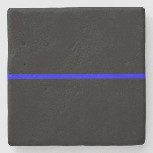 Das symbolische Thin Blue Line-Konzept Steinuntersetzer (Vorderseite)