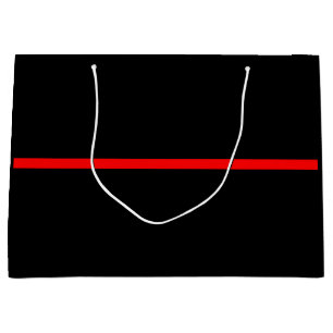 Das symbolische Thin Red Line-Konzept Große Geschenktüte