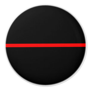 Das symbolische Thin Red Line-Konzept Keramikknauf