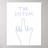 das System, das Kunst zeichne Poster (Vorne)