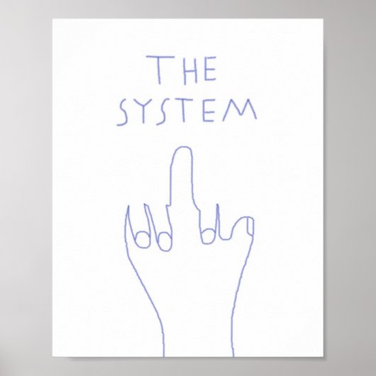 das System, das Kunst zeichne Poster (Vorne)