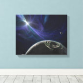 Das System des pulsaren Planeten Leinwanddruck (Insitu (Holzboden))
