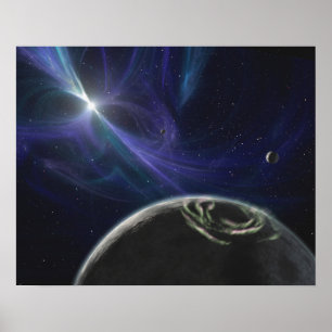 Das System des pulsaren Planeten Poster