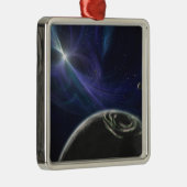 Das System des pulsaren Planeten Silbernes Ornament (Rechts)