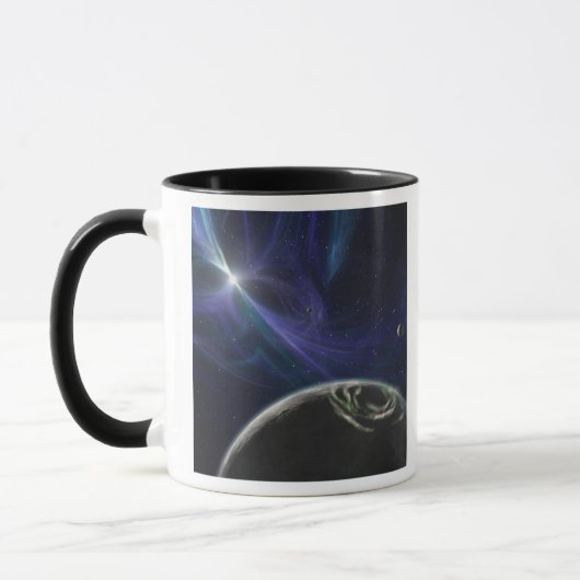 Das System des pulsaren Planeten Tasse (Links)