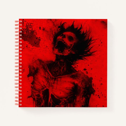 DAS SYSTEM VERSAGTE UNS | SpiralNotebook Notizblock (Vorderseite)