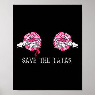 Das T.a.T.a.s Pumpkin Breast Cancer Awareness gere Poster